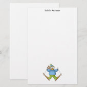 Perfecte pinguïn ・ Skiën Briefpapier (Voorkant / Achterkant)