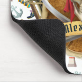 Perfecte Piraat Patroon PERSONALISEER Muismat (Hoek)