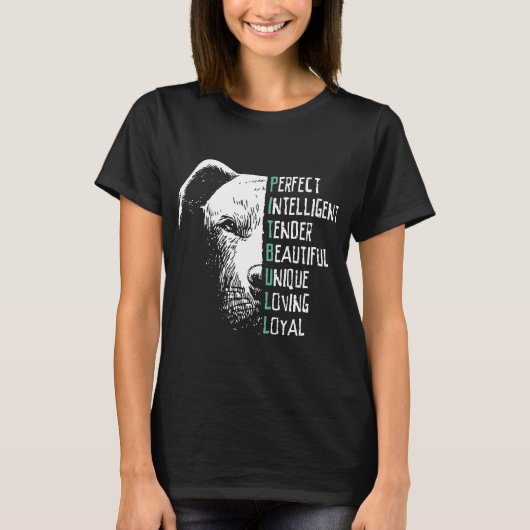 perfecte pit bull dog t-shirts (Voorkant)