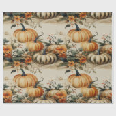 Perfecte Pompoen Party Halloween Thanksgiving Herf Cadeaupapier (Vlak)