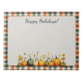 Perfecte Pompoen Party Halloween Thanksgiving Herf Notitieblok (Voorkant)