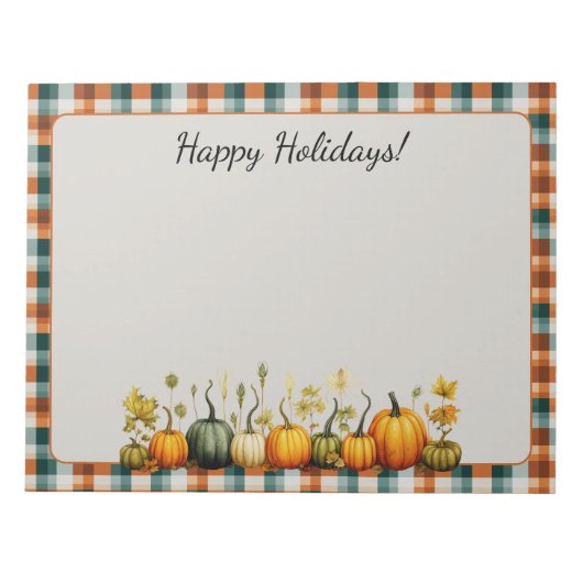 Perfecte Pompoen Party Halloween Thanksgiving Herf Notitieblok (Voorkant)