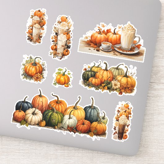 Perfecte Pompoen Party Halloween Thanksgiving Herf Sticker (Detail)