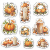 Perfecte Pompoen Party Halloween Thanksgiving Herf Sticker (Voorkant)