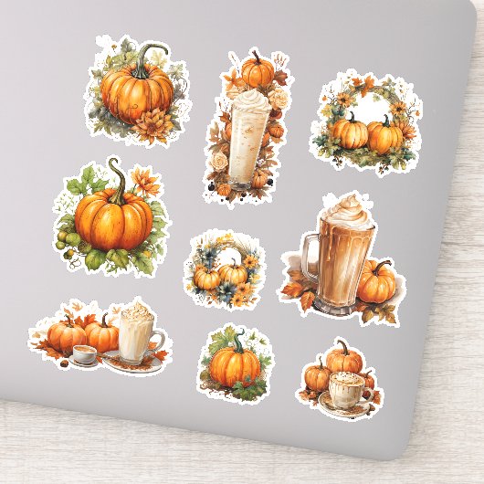 Perfecte Pompoen Party Halloween Thanksgiving Herf Sticker (Detail)