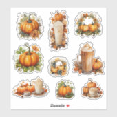 Perfecte Pompoen Party Halloween Thanksgiving Herf Sticker (Vel)