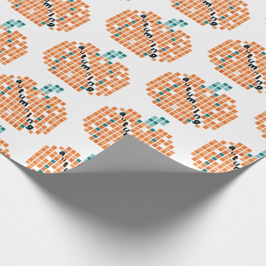 Perfecte pompoenen = herfst cadeaupapier (Hoek)