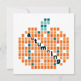 Perfecte pompoenen = herfst feestdagenkaart