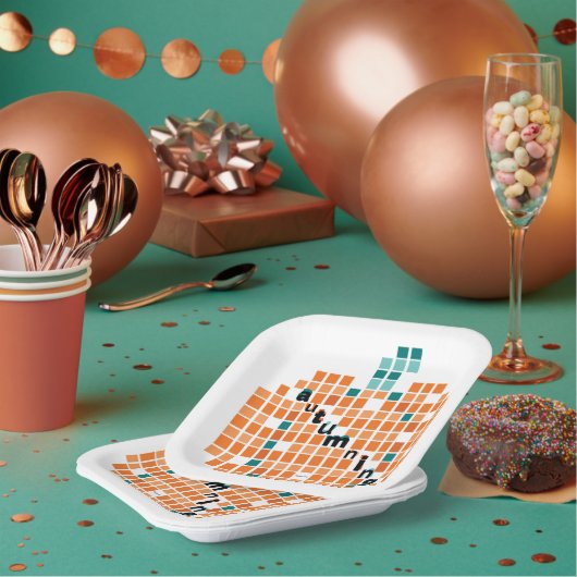 Perfecte pompoenen = herfst papieren bordje (Multi)