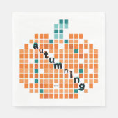 Perfecte pompoenen = herfst servet (Voorkant)