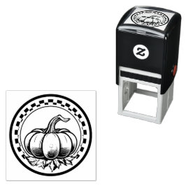 Perfecte pompoenpartij  zelfinktende stempel