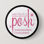Perfecte Posh Independent Consultant-ronde-knop Ronde Button 7,6 Cm (Voorkant)