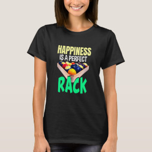 Perfecte Rack Billiards Pool Sports Art T-shirt