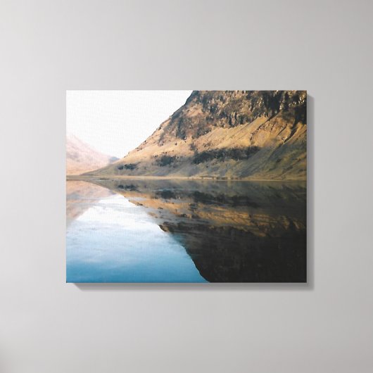 Perfecte reflecties canvas afdruk (Voorkant)