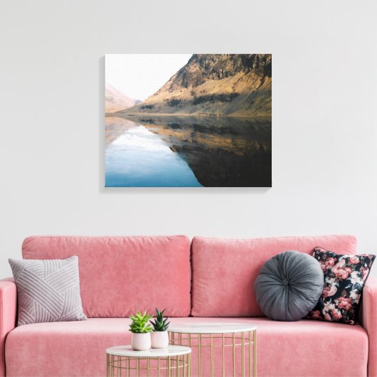 Perfecte reflecties canvas afdruk (Insitu (Woonkamer))