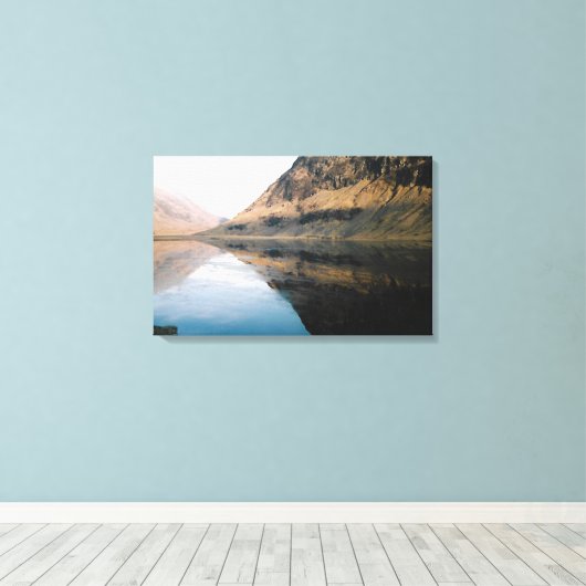 Perfecte reflecties canvas afdruk (Insitu (Houten vloer))