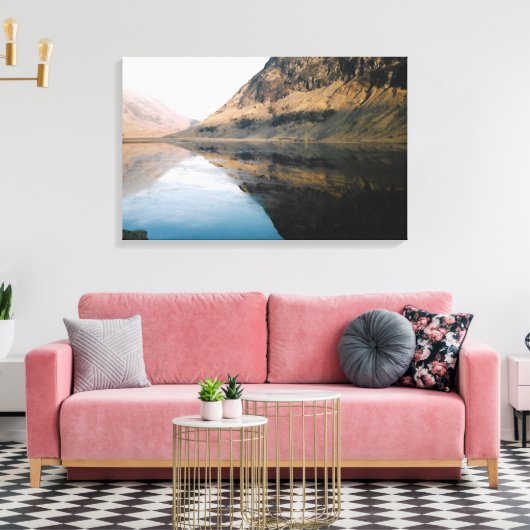 Perfecte reflecties canvas afdruk (Insitu (Woonkamer))