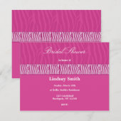 Perfecte Roze Bridal Shower Uitnodiging (Voorkant / Achterkant)