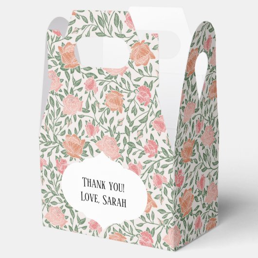  perfecte roze en doorschijnende Rozen Bedankdoosjes (Geopend)