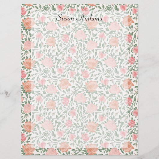 perfecte roze en doorschijnende Rozen papier (Achterkant)