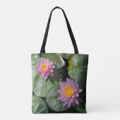 Perfecte roze lotus tote bag (Achterkant)