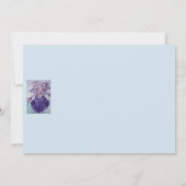 Perfecte roze pansies Waterverf Paarse groeten Kaart (Achterkant)