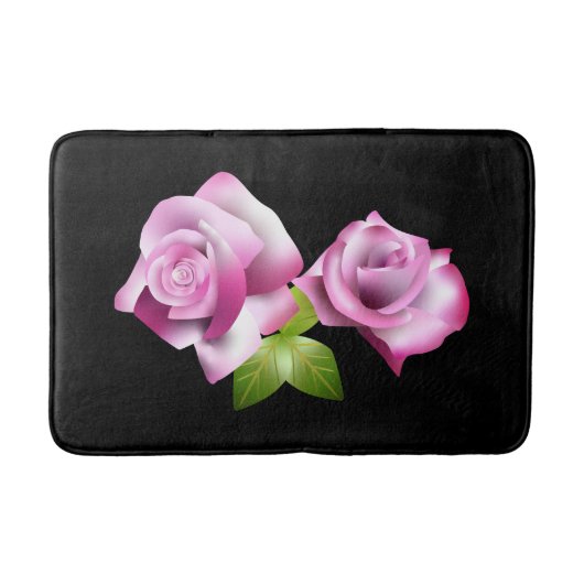 Perfecte roze Rose Badmat (Voorkant)