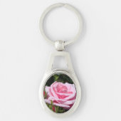 perfecte roze roze roze bloemen en knoppen. liefde sleutelhanger (Voorkant)