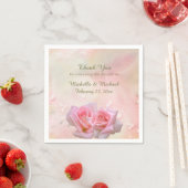 Perfecte Roze Rozen Bruiloft Servet (Insitu)