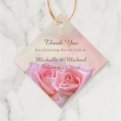 Perfecte roze rozen die Labels voor de toekomst bi (Achterkant)