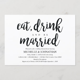Perfecte Rustic Wedding Rehearsal Dinner Invites Kaart