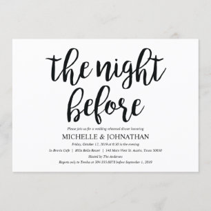 Perfecte Rustic Wedding Rehearsal Dinner Invites Kaart