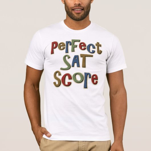 Perfecte SAT-score T-shirt (Voorkant)