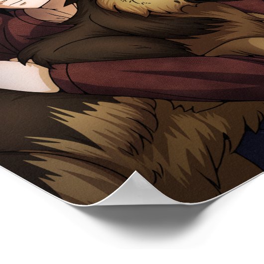 Perfecte sneeuwdag poster (Hoek)