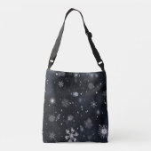 Perfecte sneeuwvlokken voor de kerstfeestdag crossbody tas (Achterkant)