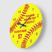 Perfecte Softball Senior Night Gifts PERSONALIZED Grote Klok (Hoek)
