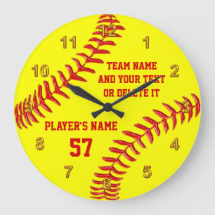 Perfecte Softball Senior Night Gifts PERSONALIZED Grote Klok