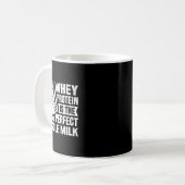 Perfecte Spier Melk Grappig Eiwit Liefhebber Quote Koffiemok (Voorkant links)