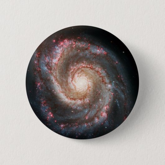 Perfecte spirale galaxy Eliptical Galaxy Print Spa Ronde Button 5,7 Cm (Voorkant)