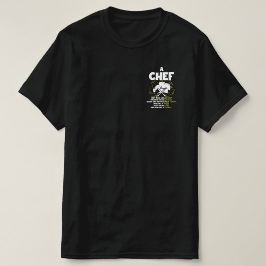 Perfecte statement Chef voor elke kokende connoiss T-shirt (Design voorkant)