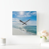 Perfecte strand Day Mijn gelukkige plek in het kus Vierkante Klok (Huis)