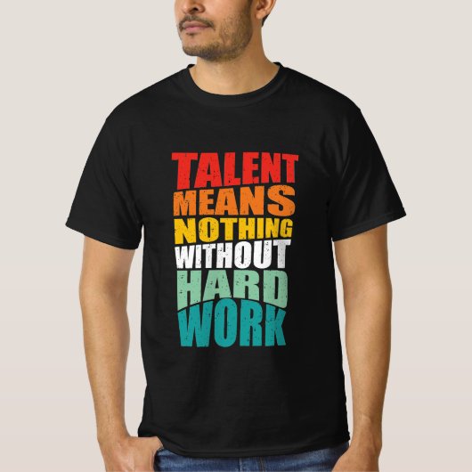 Perfecte tekst Motivatie Citaten T-shirt (Voorkant)