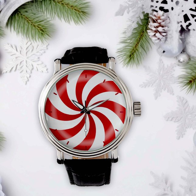Perfecte tijd voor Peppermint Snoep Horloge (Time for a little peppermint candy for my sweet tooth.)