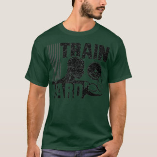 Perfecte Train Hard Motivatie Fitness Gym Gift T-shirt