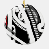 Perfecte tribale polynesiaanse/maori tattoo kunst keramisch ornament (Achterkant)