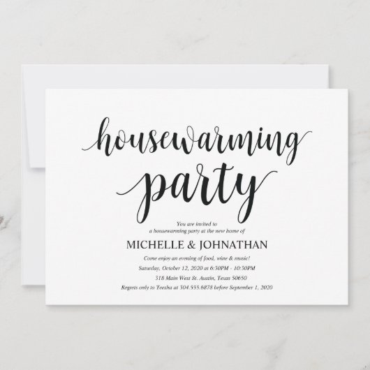 Perfecte uitnodigingen voor Housewarming-feestkaar (Voorkant)