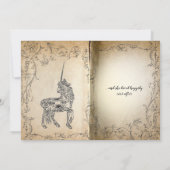 Perfecte Unicorn Baby Girl Shower Kaart (Achterkant)