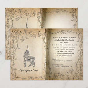 Perfecte Unicorn Baby Girl Shower Kaart