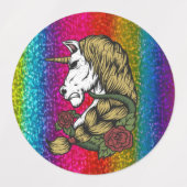 Perfecte Unicorn Verjaardag Verrassing Labels (Design 1)