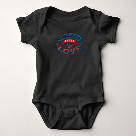 Perfecte USA-liefhebber ontwerp Amerikaanse vlag Romper (Voorkant)